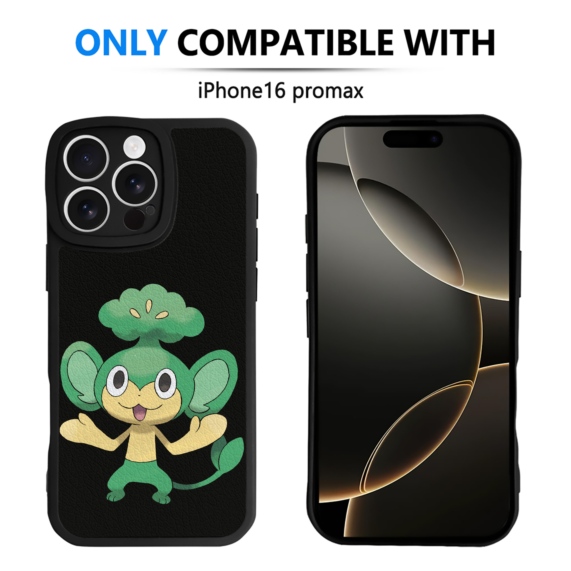 （画像用） ポケットモンスター Pokémon 【iPhone 16シリーズ対応】シリコンスマホケース（レザー調） 材質：シリコン